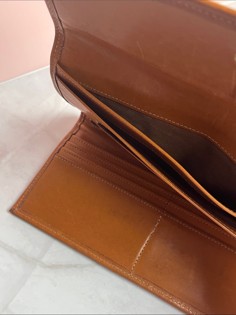 Vintage 1990s Dooney & Bourke All Weather Leather Pebbled Wallet - Picture 5 of 14